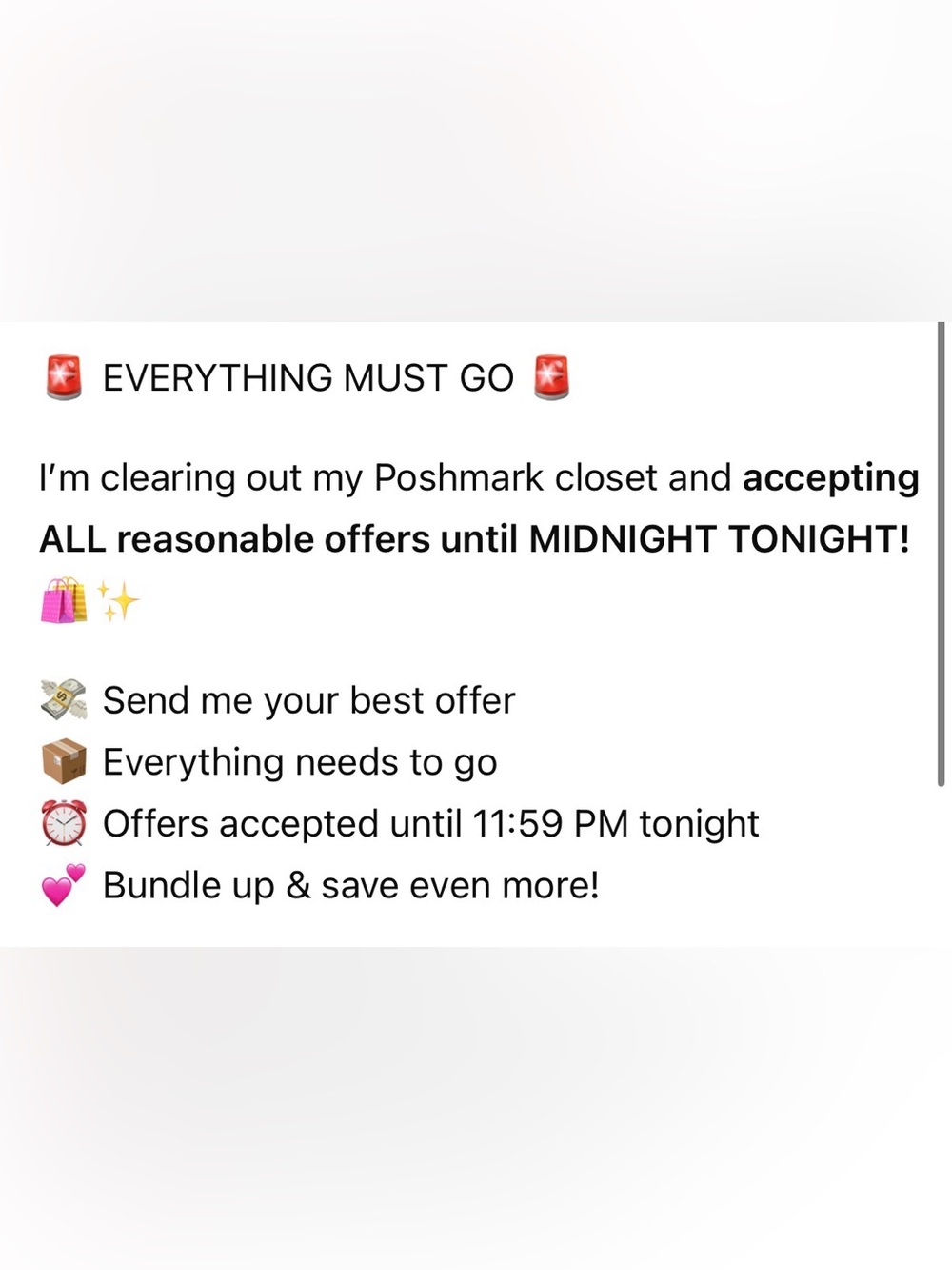 ENDS MIDNIGHT 9/23!!!!!!